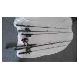 Rods (6) And Reels (4).