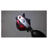 Berkly and Zebco Reels (5), Nets (2) and Rubbermaid Pro Series Tackle Box.