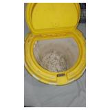 Plano Tackle Boxes (2), Frabill Dual Bait Bucket and Net.