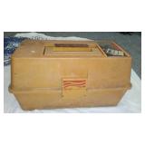 Plano Tackle Boxes (2), Frabill Dual Bait Bucket and Net.