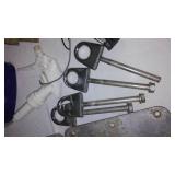 Assorted Boating Marine Parts and Accessories,  Motor Supports, Arm Rests, Lights and More.