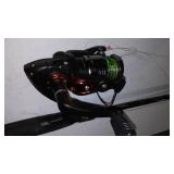 Rods and Reels (4) with net.