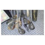 Variety of Golf Balls, Clubs (10) and bats (2).