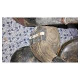 Variety of Golf Balls, Clubs (10) and bats (2).