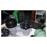 Check Valves, Pop up heads, Tees, Couplers, timer and more.