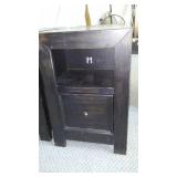 Matching Accent Tables (3) with electric outlets.