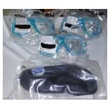 NEW BPS Dive Masks (3) and Socks. Socks, Blacks, Med.