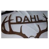 Metal Art (2) 23 in. x 23 in. Easy to modify if your Family name is not Dahl.
