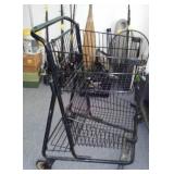 Shopping Cart.  40 in. T x  26 in. L x 24 in. W.
