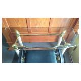 Small Glass Top Desk with Chair. 46 in. W x 17 in. D x 26 in.