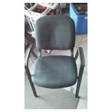 Small Glass Top Desk with Chair. 46 in. W x 17 in. D x 26 in.