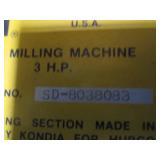 Hurco Milling Machine w/Pathfinder 500 Control, Curt Vise, Hold Down Set
