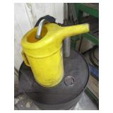 Barrel & Pump w/Approx.. 1/3 Full of Full Synthetic 5W-40 Diesel Oil
