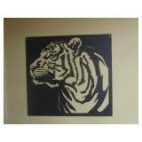 Tiger Steel Sign 24"x26"