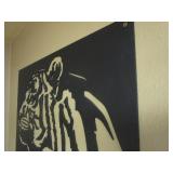 Tiger Steel Sign 24"x26"