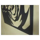 Tiger Steel Sign 24"x26"