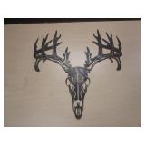 Deer Head Skeleton Steel Sign 23"x25"