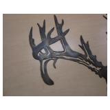 Deer Head Skeleton Steel Sign 23"x25"
