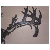 Deer Head Skeleton Steel Sign 23"x25"