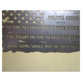 2nd Amendment American Flag Steel Sign 18"x34"
