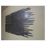 2nd Amendment American Flag Steel Sign 18"x34"