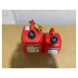 LOT OF 2 Scepter Gasoline Can 2 Gal/1Gal