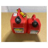 LOT OF 2 Scepter Gasoline Can 2 Gal/1Gal
