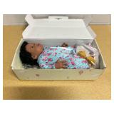 17in Reborn Baby Dolls Newborn Baby Dolls African American Black Girl with Heartbeat and Sound for Age 3+