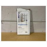 Short Bath Wood Storage Tower Black Metal