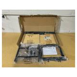 Short Bath Wood Storage Tower Black Metal