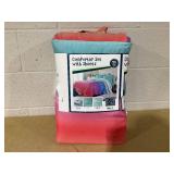 Your Zone 7 Piece Rainbow Ombre Polyester Bedding Set for Girls, Full