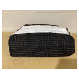 Mainstays 7 Piece Reversible Bed in a Bag Comforter Set with Sheets, Black, Queen