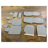 4PCS Fresco Seat Covers Grey