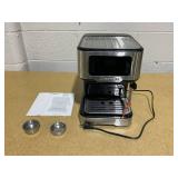 Chefman CraftBrew Espresso Machine w/ Steam Wand and Touch Controls  Stainless Steel