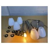 Simplee Adesso 67" Adjustable 5 Lite Brushed Steel Metal Floor Lamp