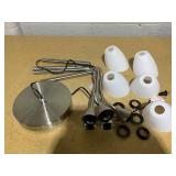 Simplee Adesso 67" Adjustable 5 Lite Brushed Steel Metal Floor Lamp