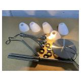 Simplee Adesso 67" Adjustable 5 Lite Brushed Steel Metal Floor Lamp