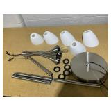 Simplee Adesso 67" Adjustable 5 Lite Brushed Steel Metal Floor Lamp