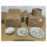 LOT OF 2 12PCS Better Homes & Gardens Bamboo Melamine Dinnerware Set