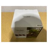 LOT OF 2 Better Homes & Gardens Taylor Solar Black Cast Metal Color Lock LED Landscape Spotlight, 150 Lumens