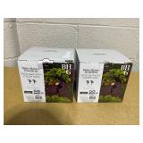 LOT OF 2 Better Homes & Gardens Taylor Solar Black Cast Metal Color Lock LED Landscape Spotlight, 150 Lumens