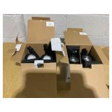 LOT OF 2 Better Homes & Gardens Taylor Solar Black Cast Metal Color Lock LED Landscape Spotlight, 150 Lumens