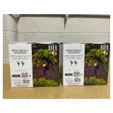 LOT OF 2 Better Homes & Gardens Taylor Solar Black Cast Metal Color Lock LED Landscape Spotlight, 150 Lumens