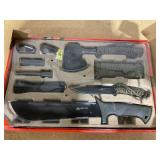 12PCS Ozark Trail Camping Tool Set with Flashlight