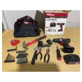 70PCS Hyper Tough 20V Max 1.5AH Project Kit with Cordless Drill