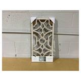 Set of 2 Wood Lattice Wall Hanging Brown - Threshold: Elegant Decorative Panels, Modern Geometric Design