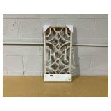 Set of 2 Wood Lattice Wall Hanging Brown - Threshold: Elegant Decorative Panels, Modern Geometric Design