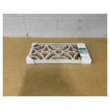 Set of 2 Wood Lattice Wall Hanging Brown - Threshold: Elegant Decorative Panels, Modern Geometric Design