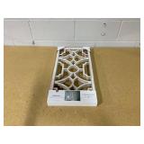 Set of 2 Wood Lattice Wall Hanging Brown - Threshold: Elegant Decorative Panels, Modern Geometric Design