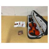 Eastar Kids & Adults 4/4 Violin Fiddle Set For Beginners with Hard Case, Rosin, Shoulder Rest, Bow, and Extra Strings